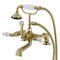 Kingston Brass AE207T7 7-Inch Tub Faucet with Hand Shower, Brushed Brass AE207T7 - alternate 1